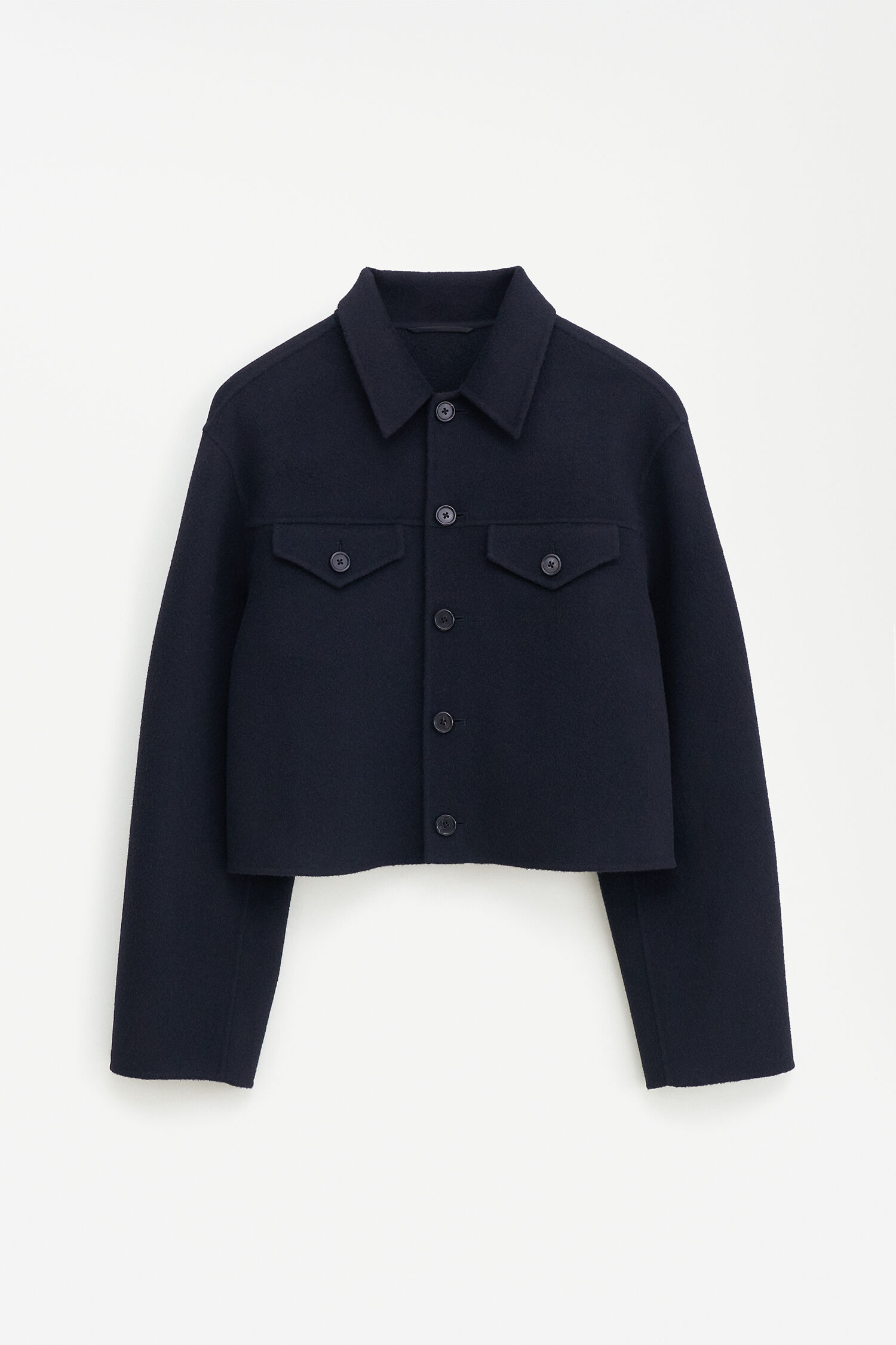 Short Wool Cashmere Jacket